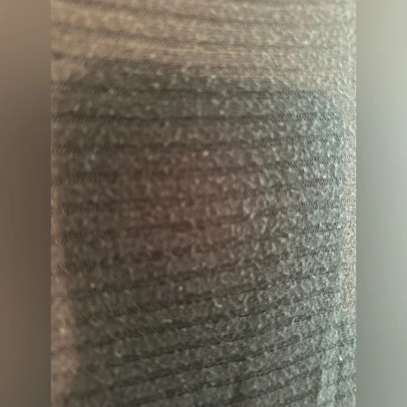 We The Free People Lover Ribbed Black Split Back Ribbed Raw Hem Medium - Picture 8 of 12